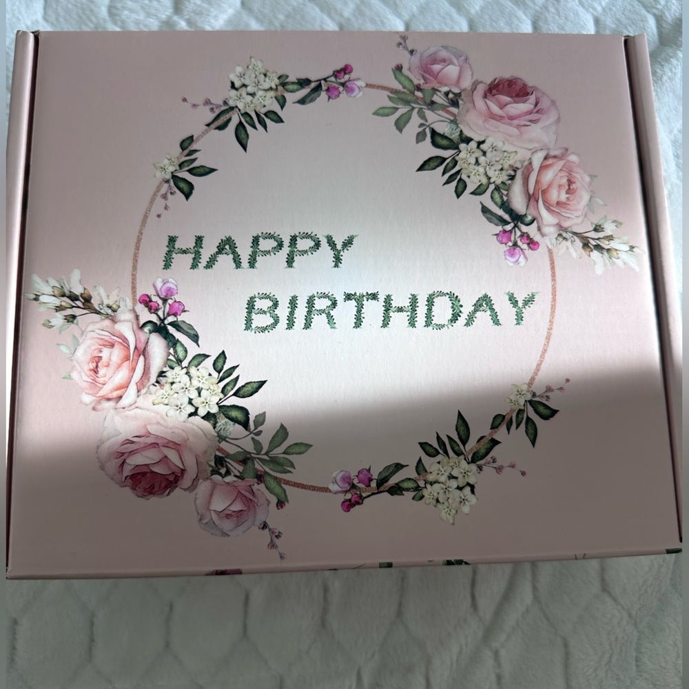 Pink Birthday Gift Box with Birthday Themed Goodies